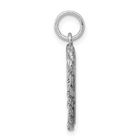 Sterling Silver Rhodium-plated My Confirmation Disc Charm view 2