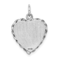 Sterling Silver Rhodium-plated My Confirmation Disc Charm view 4