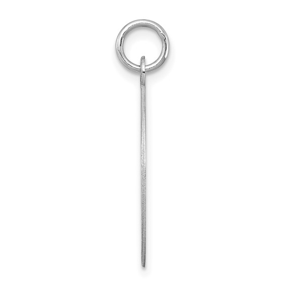 Sterling Silver Rhodium-plated Holy Communion Disc Charm