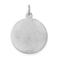 Sterling Silver Rhodium-plated Holy Communion Disc Charm view 4