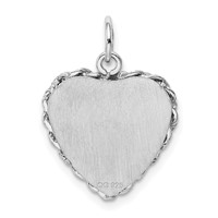 Sterling Silver Rhodium-plated Holy Communion Disc Charm view 4