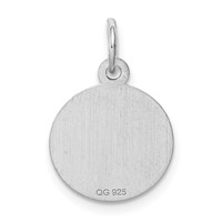Sterling Silver Rhodium-plated Holy Communion Disc Charm view 4