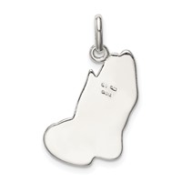 Sterling Silver Praying Hands Charm view 4