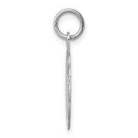 Sterling Silver Rhodium-plated Praying Hands Disc Charm view 2