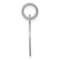 Sterling Silver Rhodium-plated Cross Disc Charm view 2