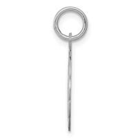 Sterling Silver Rhodium-plated Graduation Day Disc Charm view 2