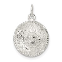 Sterling Silver Sombrero Charm view 3
