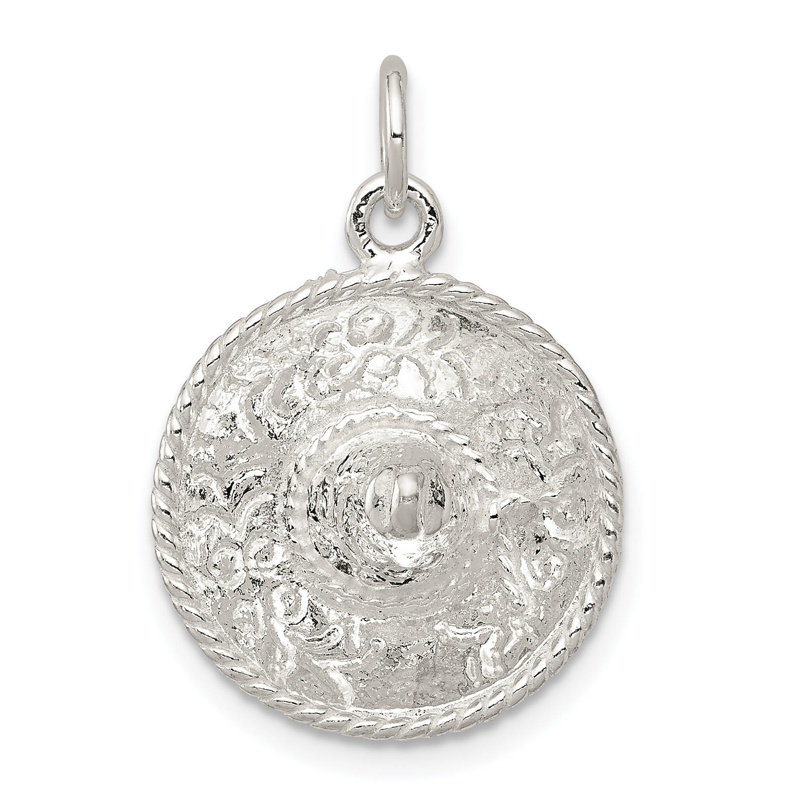 Sterling Silver Sombrero Charm (QC242)