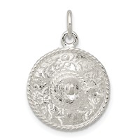 Sterling Silver Sombrero Charm view 1