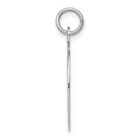 Sterling Silver Rhodium-plated Graduation Day Disc Charm view 2