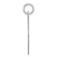 Sterling Silver Rhodium-plated Happy Graduation Day Engravable 19mm Round Disc Charm view 2