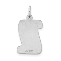 Sterling Silver Rhodium-plated Diploma Charm view 3