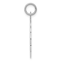 Sterling Silver Rhodium-plated Graduation Day Disc Charm view 2