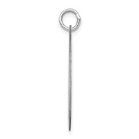Sterling Silver Rhodium-plated on Graduation Day Engravable 23mm Round Disc Charm view 2