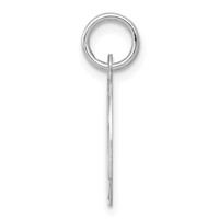 Sterling Silver Rhodium-plated Sweet 16 Engravable 13mm Round Disc Charm view 2