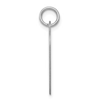 Sterling Silver Rhodium-plated Sweet 16 Engravable 17mm Heart Disc Charm view 2
