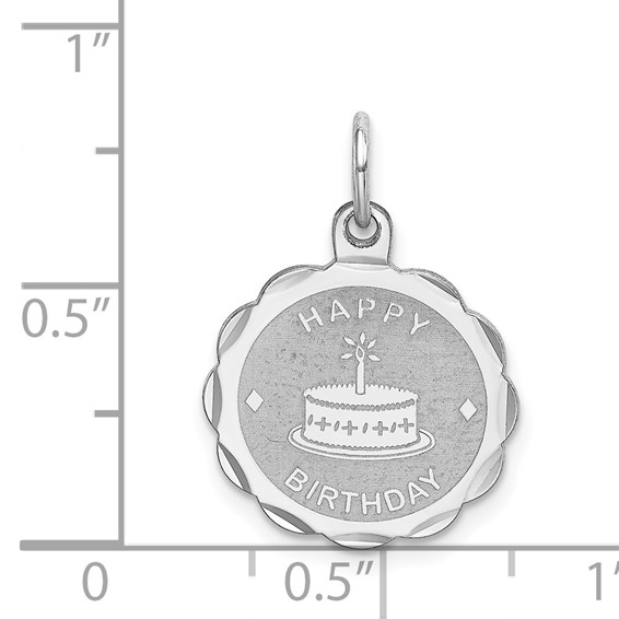Sterling Silver Happy Birthday Pendants
