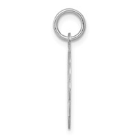 Sterling Silver Rhodium-plated Happy Birthday Disc Charm view 2