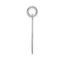 Sterling Silver Rhodium-plated Happy Birthday Engravable 20mm Round Disc Charm view 2