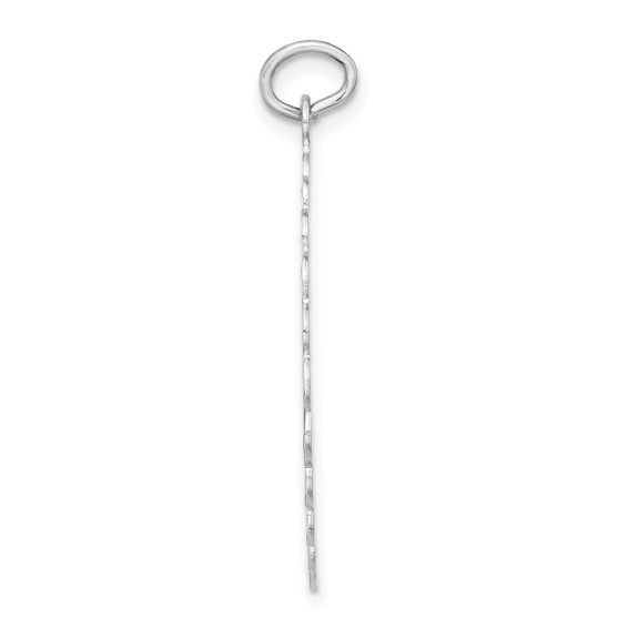 Sterling Silver Diamond-cut Happy Birthday Disc Charm