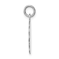 Sterling Silver Rhodium-plated Its a Boy Charm view 2
