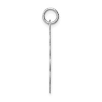 Sterling Silver Rhodium-plated Stork Disc Charm view 2