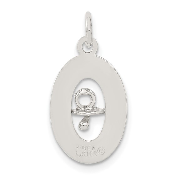 Sterling Silver Pacifier Blessed Event Charm