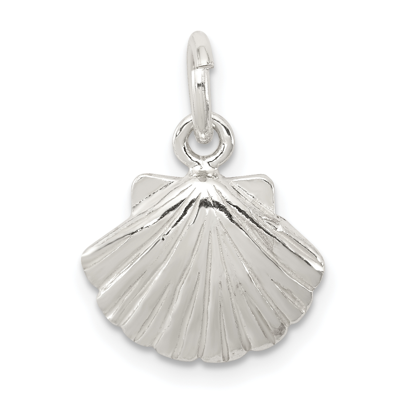 Sterling Silver Shell Charm (QC2524)
