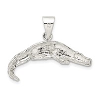 Sterling Silver Alligator Charm view 3