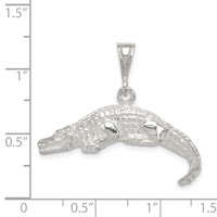 Sterling Silver Alligator Charm view 4