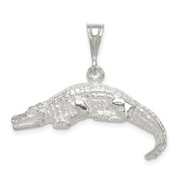 Sterling Silver Alligator Charm view 1