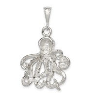 Sterling Silver Octopus Charm view 4