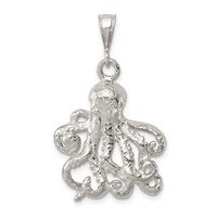 Sterling Silver Octopus Charm view 1