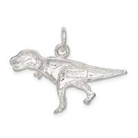Sterling Silver Polished T-Rex Charm view 4