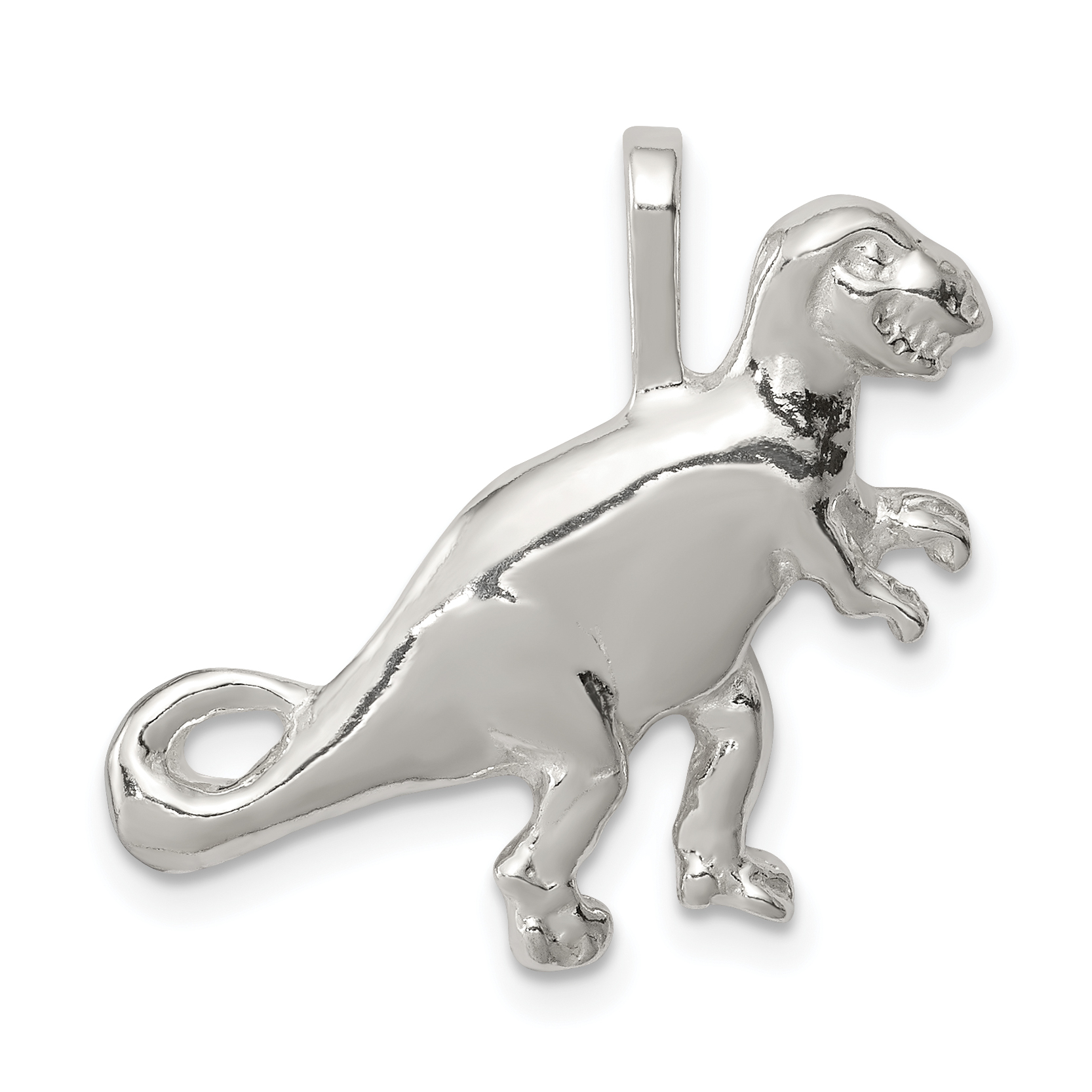 Sterling Silver T-Rex Pendant (QC2539)