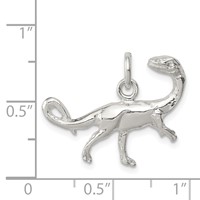 Sterling Silver Raptor Charm view 3