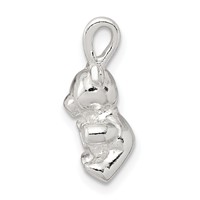 Sterling Silver Teddy Bear Charm view 2