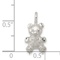 Sterling Silver Teddy Bear Charm view 4