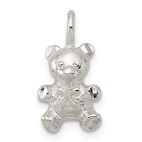 Sterling Silver Teddy Bear Charm view 1