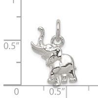 Sterling Silver Elephant Charm view 4