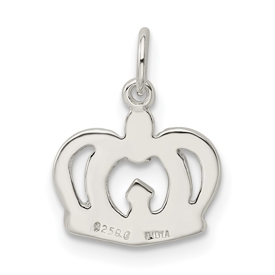 Sterling Silver Crown Charm