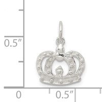 Sterling Silver Crown Charm view 4
