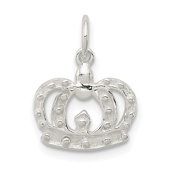 Sterling Silver Crown Charm