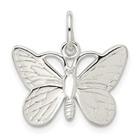 Sterling Silver Butterfly Charm view 3