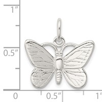 Sterling Silver Butterfly Charm view 4