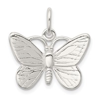 Sterling Silver Butterfly Charm view 1