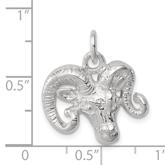 Sterling Silver Ram Charm