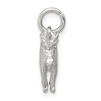 Sterling Silver 3-D Moose Charm view 2