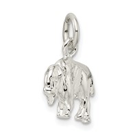Sterling Silver 3-D Buffalo Charm view 5