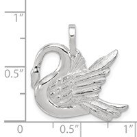 Sterling Silver Swan Charm view 4